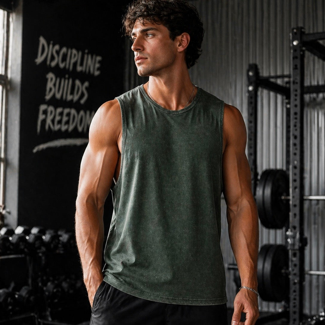 Men's Stonewash Bernard Tank Top